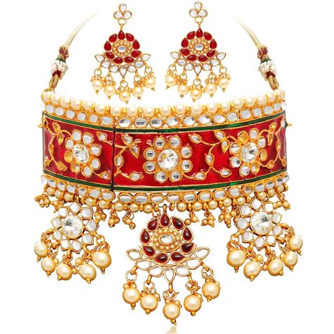 Sukkhi Padmavti Inspired Pearl Gold Plated Wedding Jewellery Kundan ...