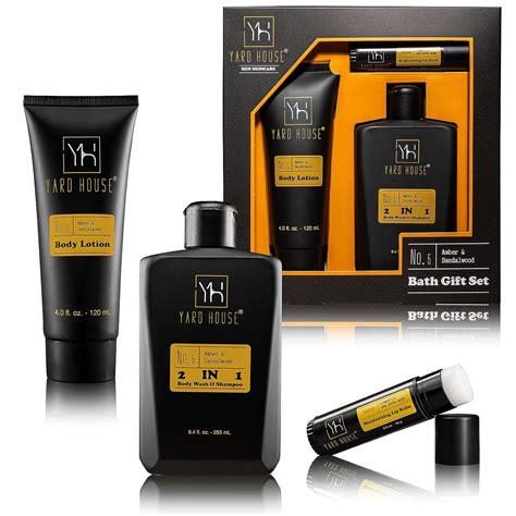 Amazon.com : Gift Baskets For Men Bath and Body Gift Set - Sandalwood ...