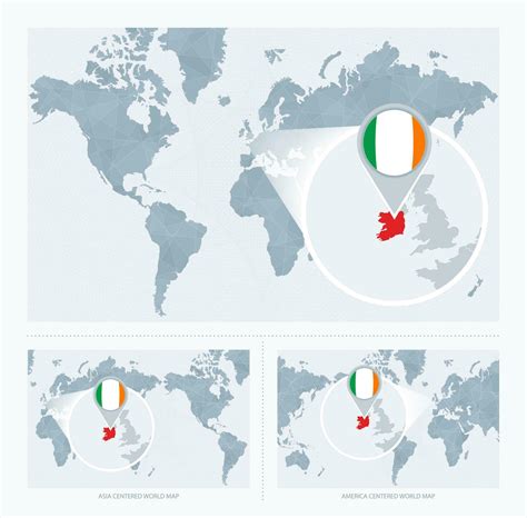 World map ireland