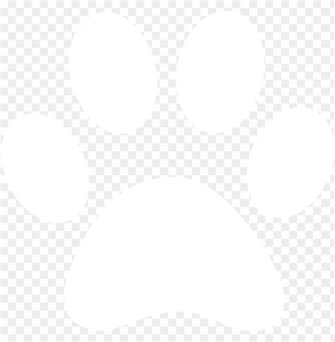 Aw Print Vector Art - White Transparent Paw Print PNG Transparent With ...