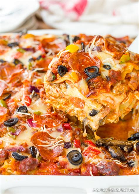 Supreme Pizza Lasagna   A Spicy Perspective
