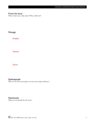 Programme Communication Strategy Template 的图像结果