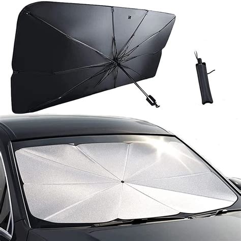 Amazon.com: Car Windshield Sun Shade Umbrella, Foldable Umbrella ...