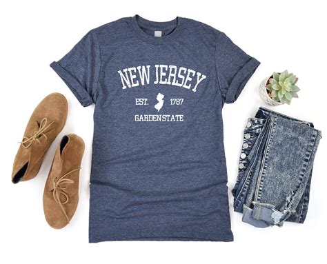 New Jersey Garden State T-shirt - New Jersey T-shirt - New Jersey Gift ...