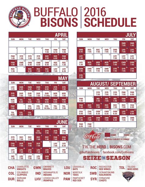 Buffalo Bisons' '16 schedule heavy on late season home games - Buffalo ...