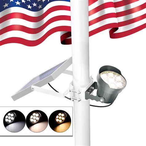 Amazon.com : Ofuray Solar Flag Pole Light Waterproof, Dimmable 3000 ...