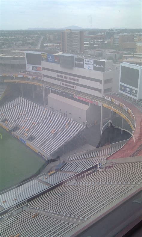 Frank Kush Stadium from the press box | Stadium, Kush, Sports