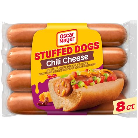 Amazon.com: Oscar Mayer Chili Cheese Stuffed Dogs, 8 ct Pack : Grocery ...