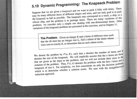 Image result for Dynamic Programming for Knapsack Problem