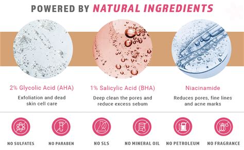 Vya Naturals 2% Glycolic Acid 1% Salicylic Acid Alcohol Free Face Toner ...