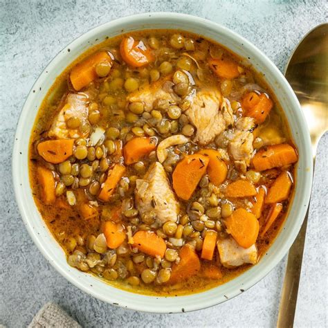 Easy Chicken Lentil Soup Recipe