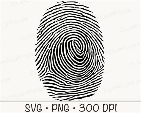 Fingerprint SVG and PNG Transparent Background Clip Art Instant ...