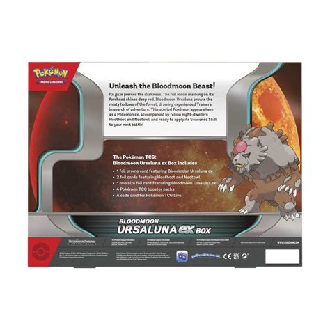 Pokémon TCG: Bloodmoon Ursaluna ex Box | Pokémon Center Official Site