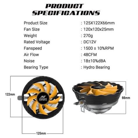 Buy Ant Esports ICE-C120 CPU Air Cooler at best price in India ...