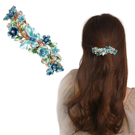 MAYCREATE Barrette Hair Clips For Women Stylish Latest Flower Spring ...