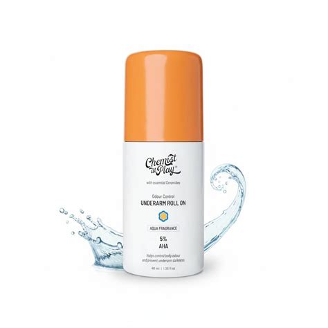 Chemist At Play UnderArm Roll On with 5% AHA, Lactic Acid & 1% Mandelic ...