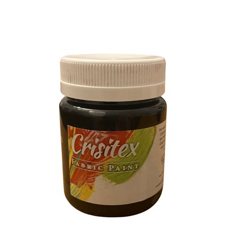 Crisitex Fabric Paint Black (120ml) – Paperly