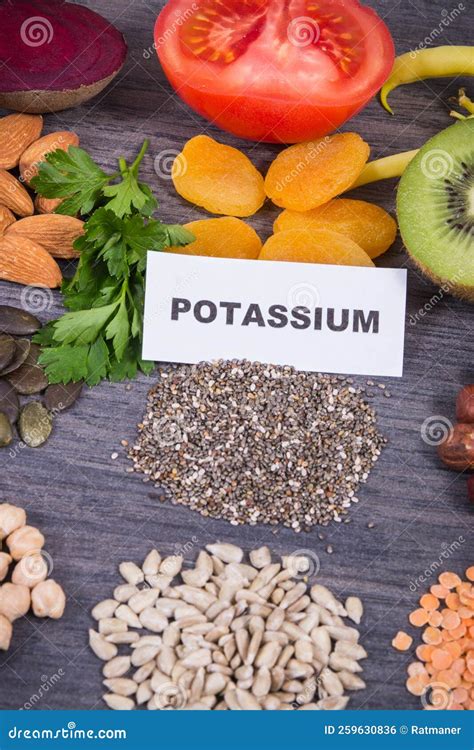 Healthy Eating Containing Natural Minerals, Potassium and Vitamin K ...