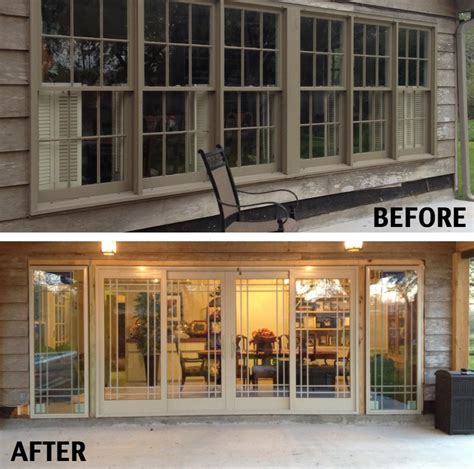 before after replacement windows - Google Search | Sliding french doors ...