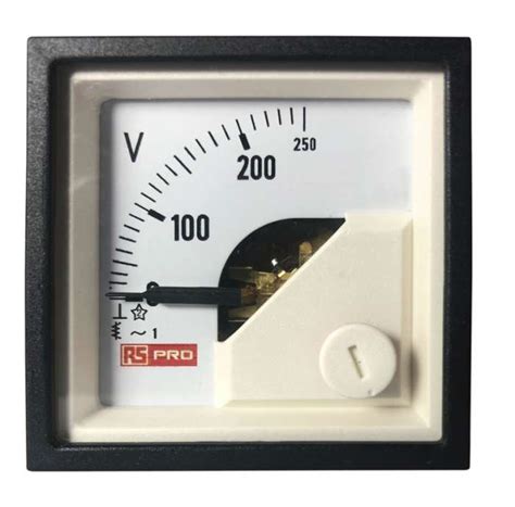 RS PRO | RS PRO Analogue Voltmeter AC, Analogue Display 0.01 | 186-2430 ...
