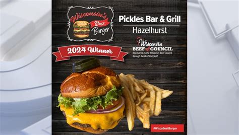 Wisconsin's Best Burger Contest winner: Pickles Bar & Grill in ...