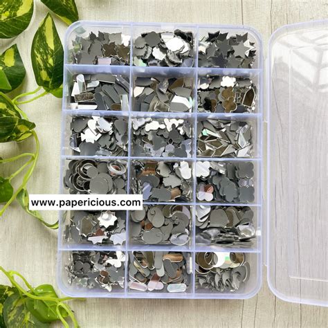 Acrylic Mirror Combo - Silver Premium Shapes