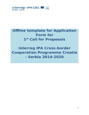 Offline template for Application for Doc Template | pdfFiller