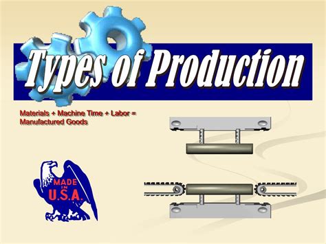 Image result for Production Machine Types