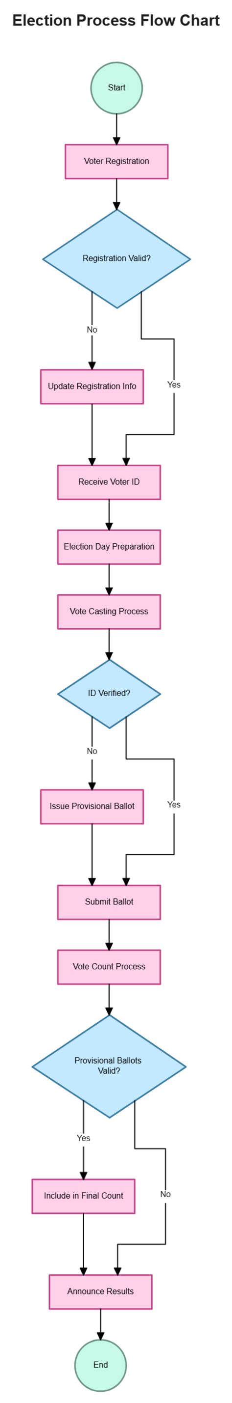 Election Process Flow Chart 的图像结果