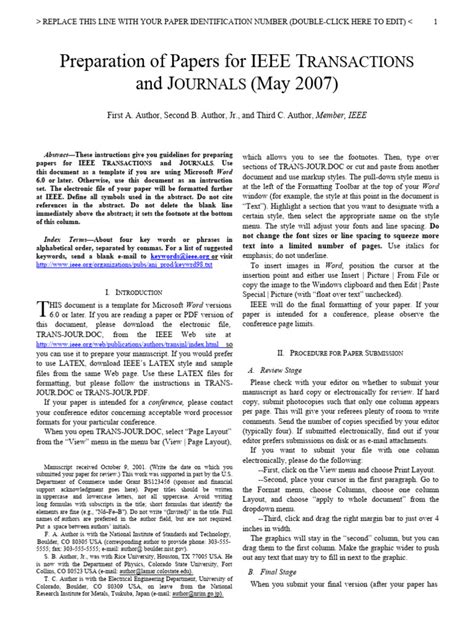 Image result for Ieee Format