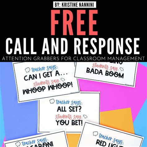 Call and Response Classroom Management Technique - Kristine Nannini