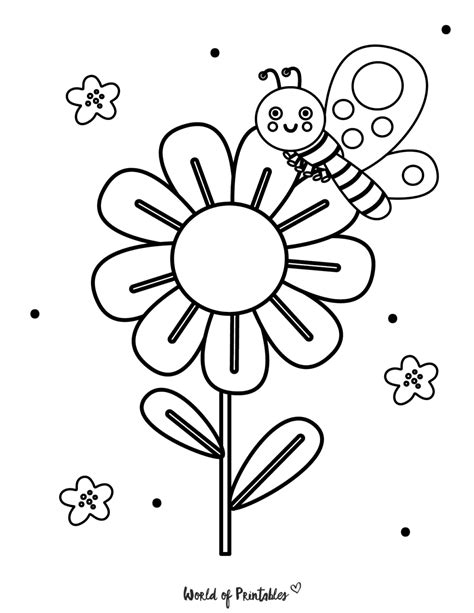 Spring Coloring Pages - World of Printables
