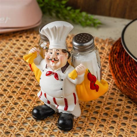Ceramic French Chef Salt and Pepper Shaker – The Decor Mart