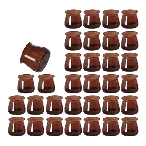 Elysia Silicone Chair Leg Floor Protectors For Hardwood Floors Brown ...