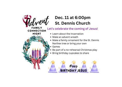 Faith Formation Family Connection Night, St. Dennis Church, Lockport ...
