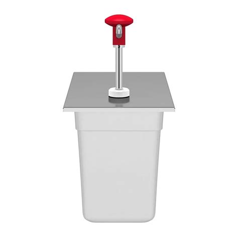 Kalando KD-002 Stainless Steel Sauce Pump, GN 1/3, Red Price