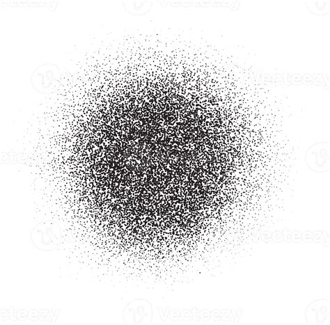 Spray paint circle stain with noise texture effect. Grainy dotted black ...