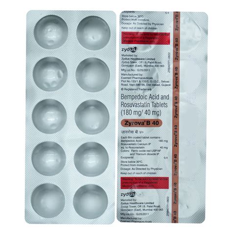 Rozucor B 40 Tablet 10's Price, Uses, Side Effects, Composition ...