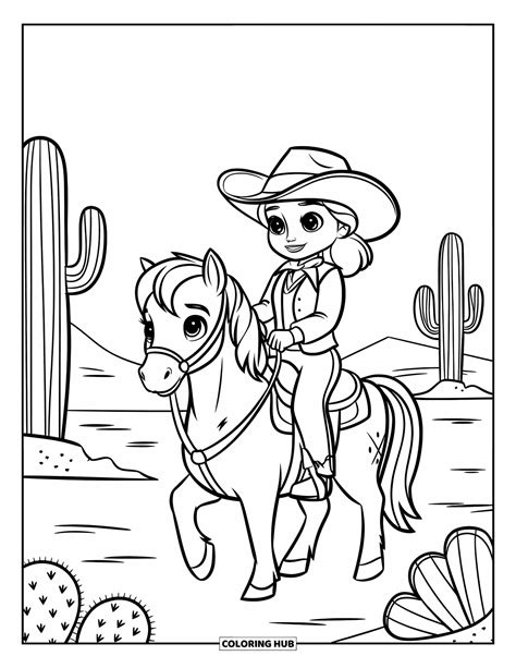100+ Western Coloring Pages for Kids & Adults (Free Printable PDFs)
