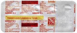 Gudgesic Th 4 Tablet 10: Uses, Side Effects, Price & Substitutes