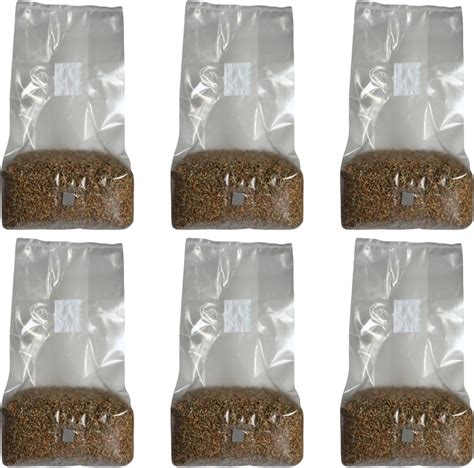 5lb Organic Sterile Mushroom Grain Spawn Injector Port Grow Bags ...