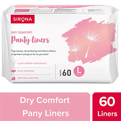 Buy SIRONA Ultra-Thin Cottony Crisp Panty Liners | Ultra Soft and ...