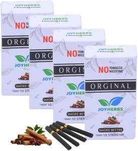 JOYHERBS Herbal Smokes Cigarettes - Tobacco And Nicotine Free Regular ...