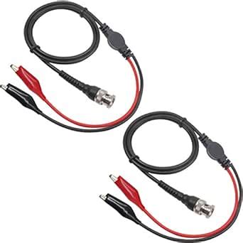 Amadget BNC Q9 to Double Alligator Clip Test Cable Probe Leads ...