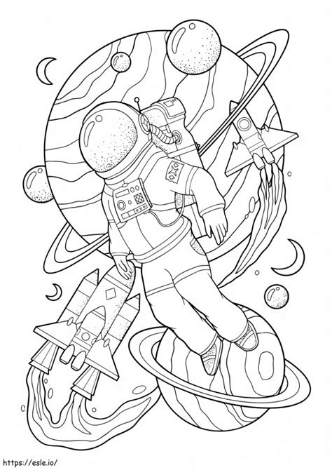 Space Coloring Pages 的图像结果