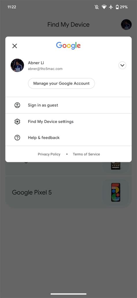 Google aggiorna Trova il mio dispositivo con il Material You