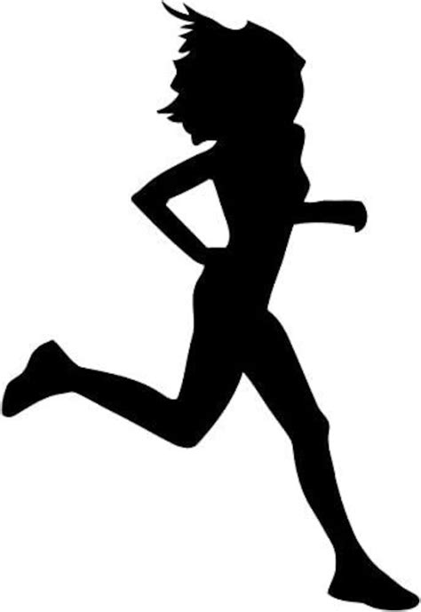 Woman Running Sticker 的图像结果