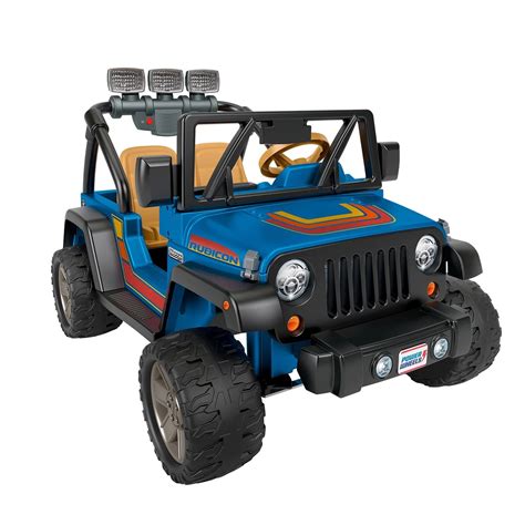 Buy Power Wheels Retro Jeep Wrangler 12-Volt Ride-On Online at Lowest ...