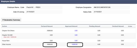 Update/Approve Employee's IT declarations in Payroll : Helpdesk ...