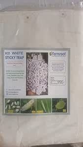 FARMROOT Insect Trap/White Sticky Trap/with Double Side Butter Paper ...